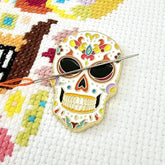 Skull Candy Needle Minder for Cross Stitch & Embroidery