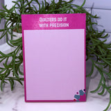 A6 Quilting Notepads - For Quilters Who Stitch, Swear, and Keep Going