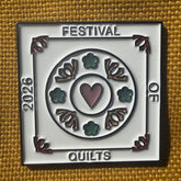 Limited release Festival of Quilts 2026 badge
