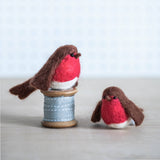 Needle Felting Kit - Robins. Christmas craft kit for adults.