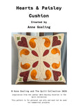Hearts & Paisley Cushion Cover Pattern