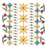 Decorative Floral Free Motion Quilting Kit in Heritage Yellow