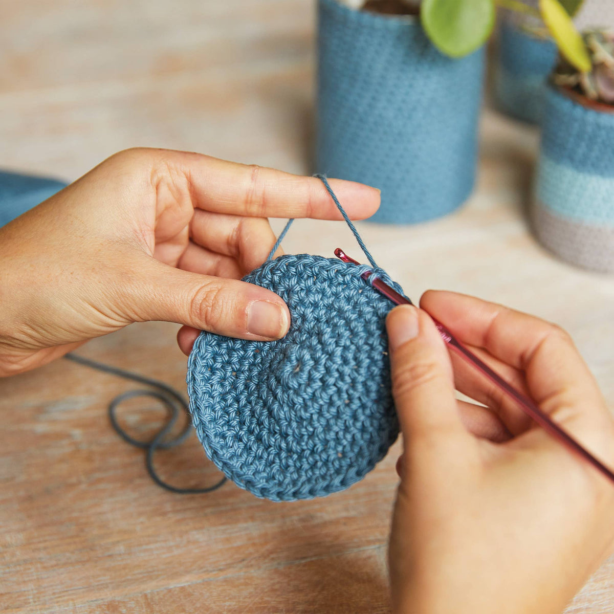Peaceful Plant Pots – Mindful Making - Crochet Kit