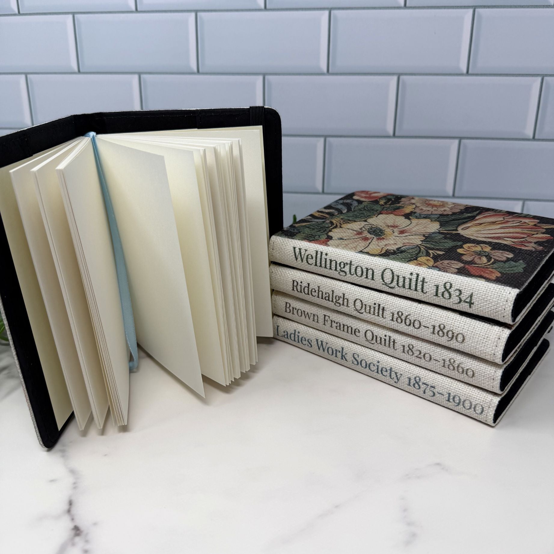 A6 Heritage linen notebooks