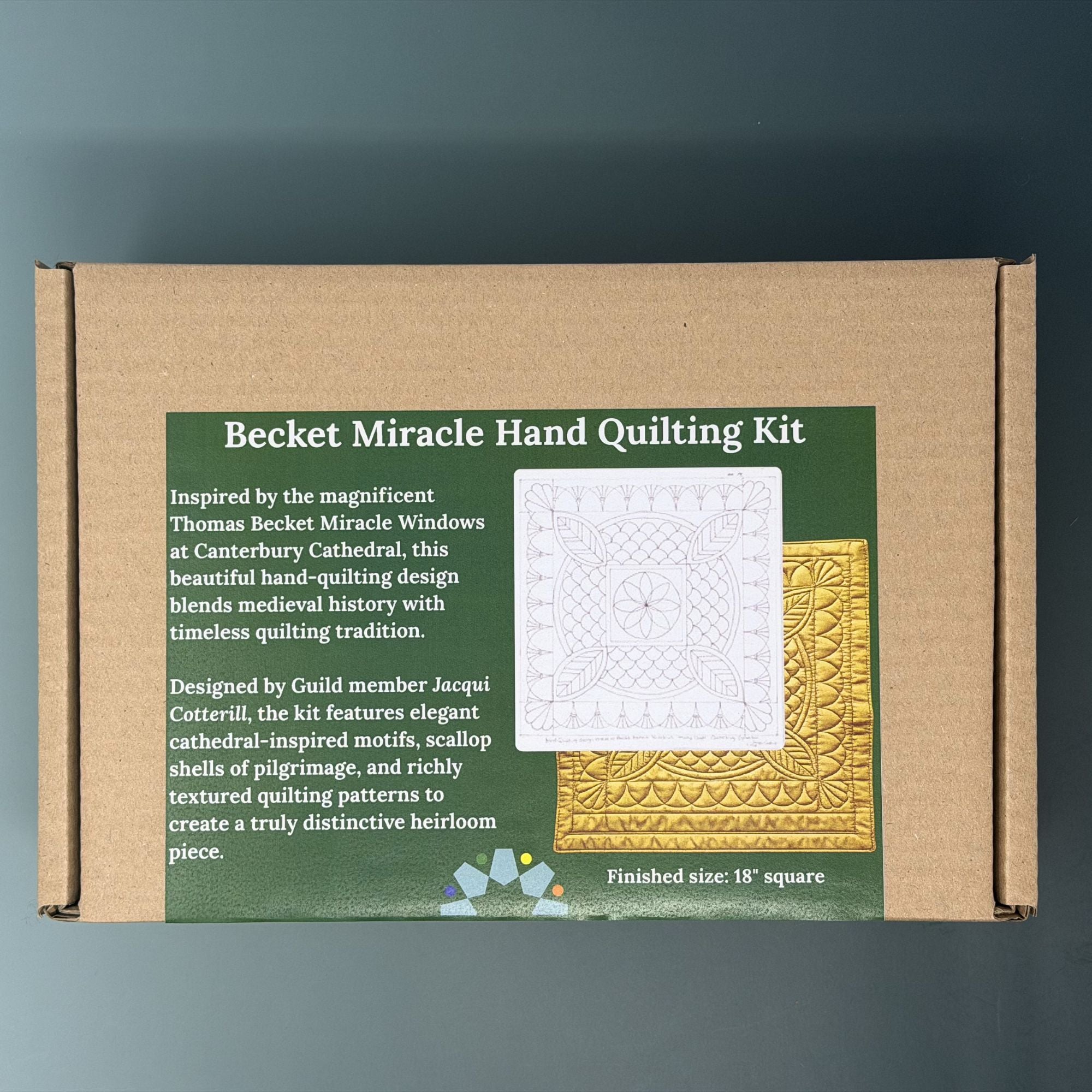 Becket Miracle Hand Quilting Kit | Canterbury-Inspired Quilt Kit by Jacqui Cotterill