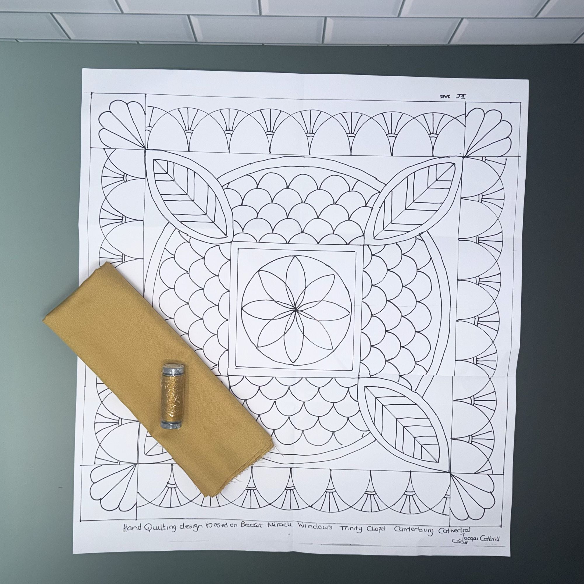 Becket Miracle Hand Quilting Kit | Canterbury-Inspired Quilt Kit by Jacqui Cotterill