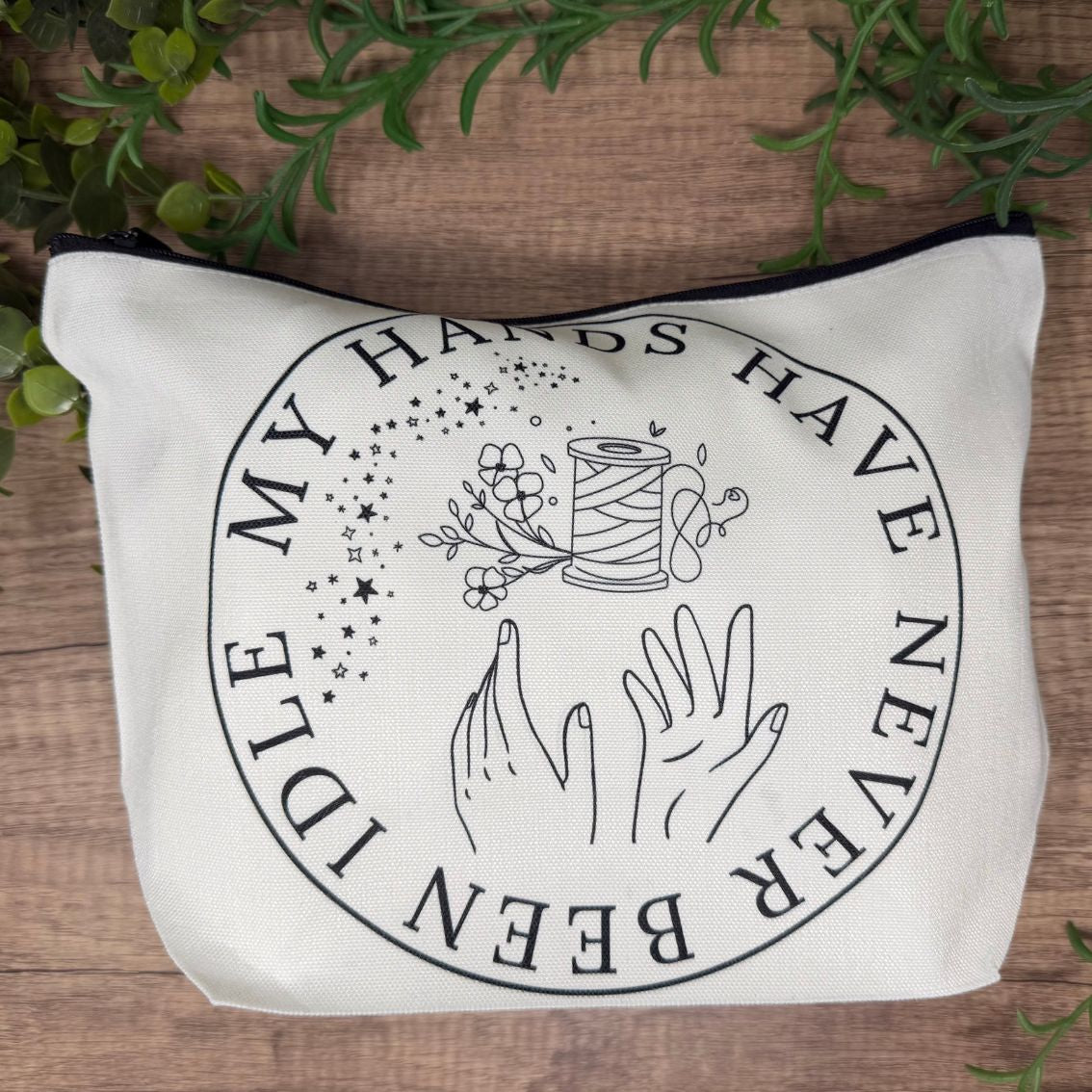 My Hands Have Never Been Idle project bag