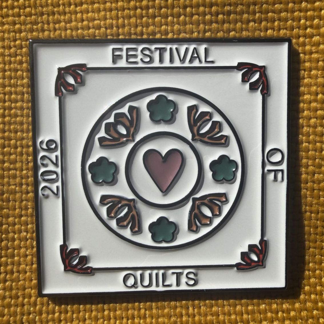 Limited release Festival of Quilts 2026 badge