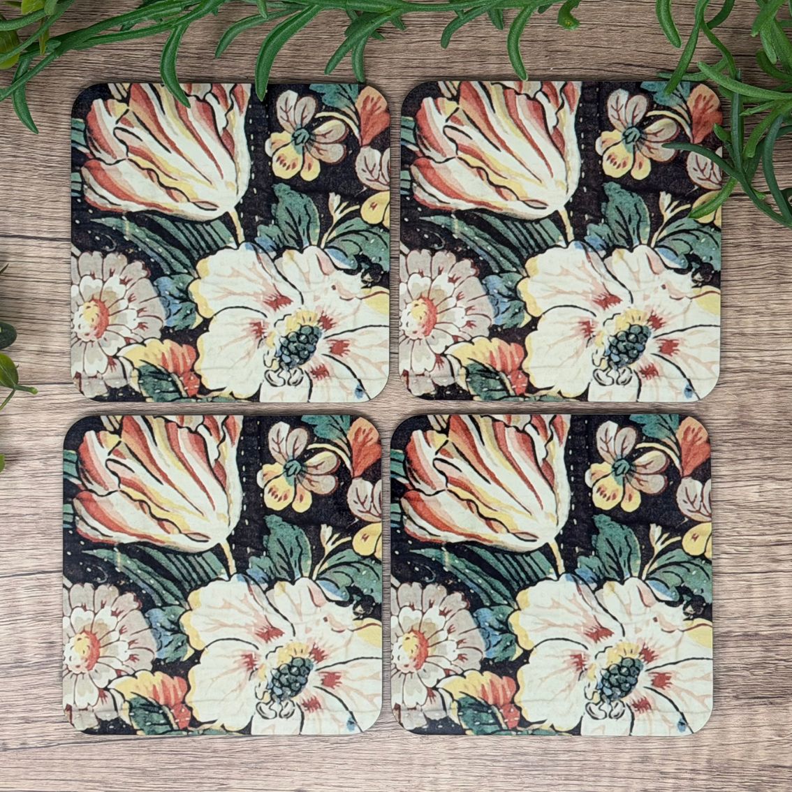 Wellington Chintz floral coasters