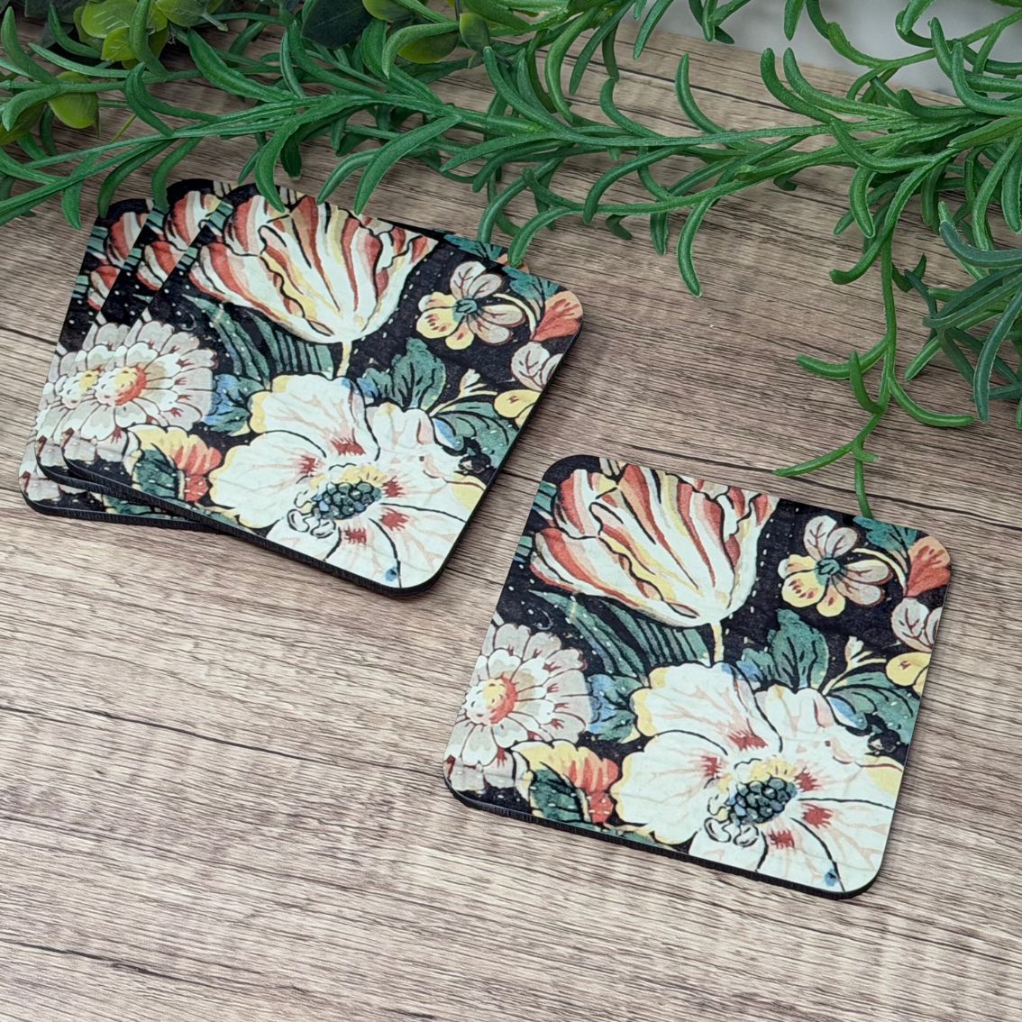 Wellington Chintz floral coasters