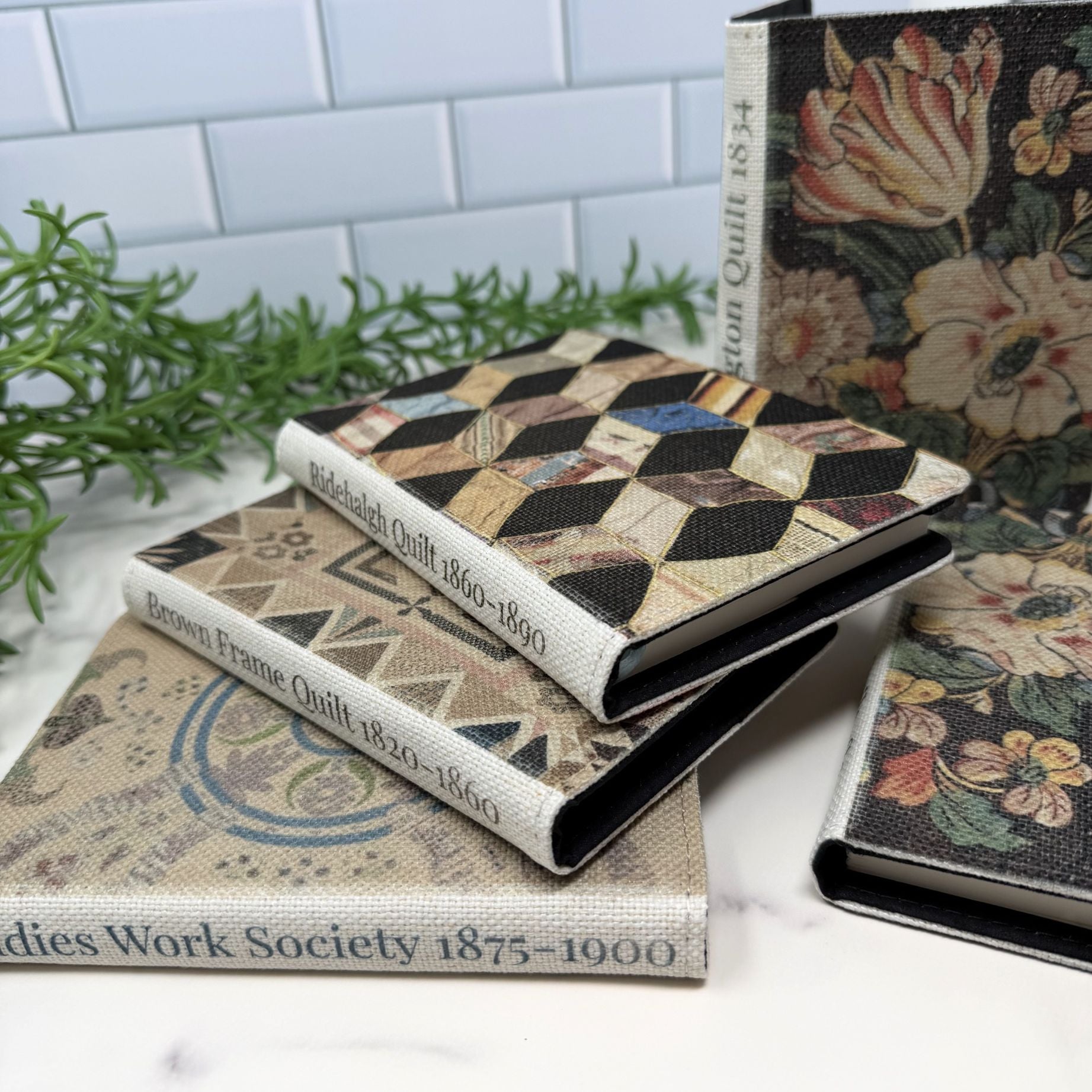 A6 Heritage linen notebooks