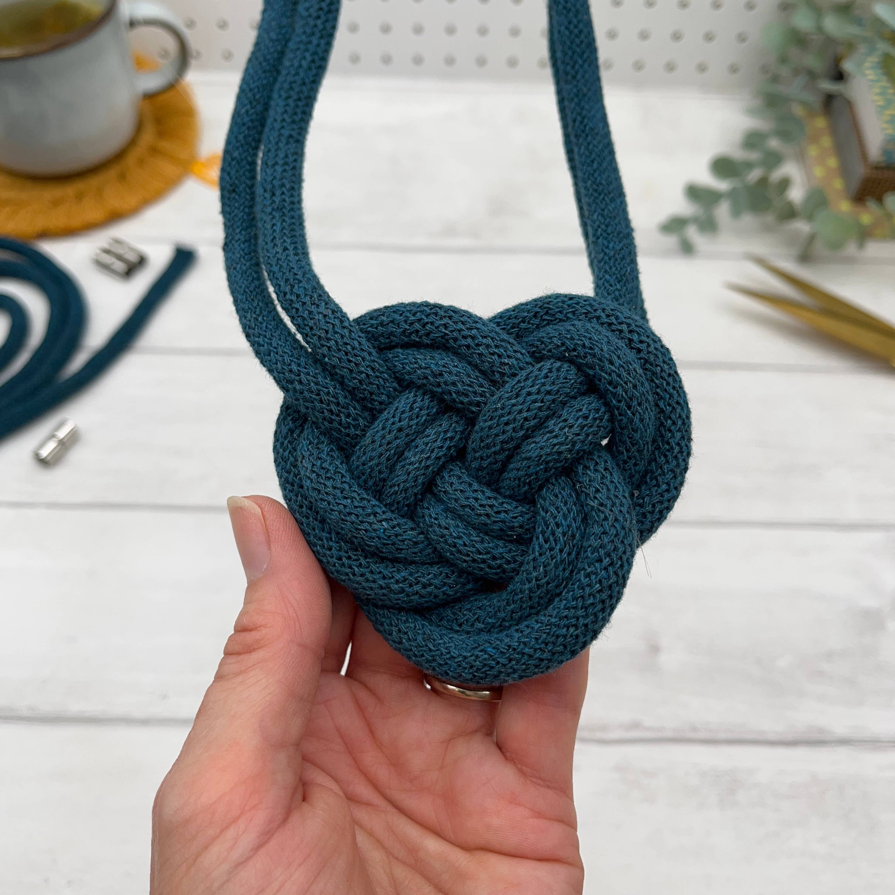 Macrame Kit, Rope Jewellery - Yellow, Navy and White