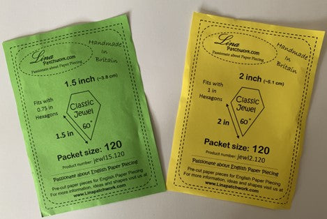 Jewel Pre-cut Paper Pieces in a range of sizes