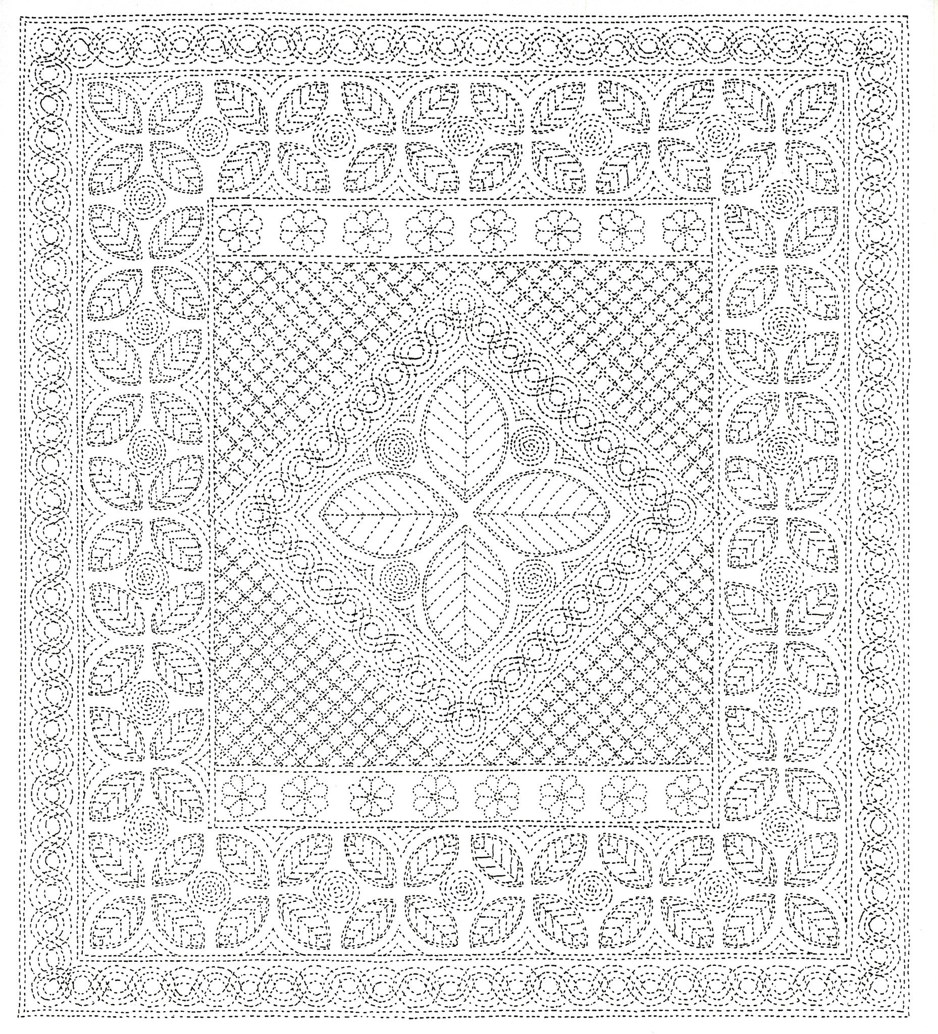 Beginner's guide to wholecloth quilting book with patterns