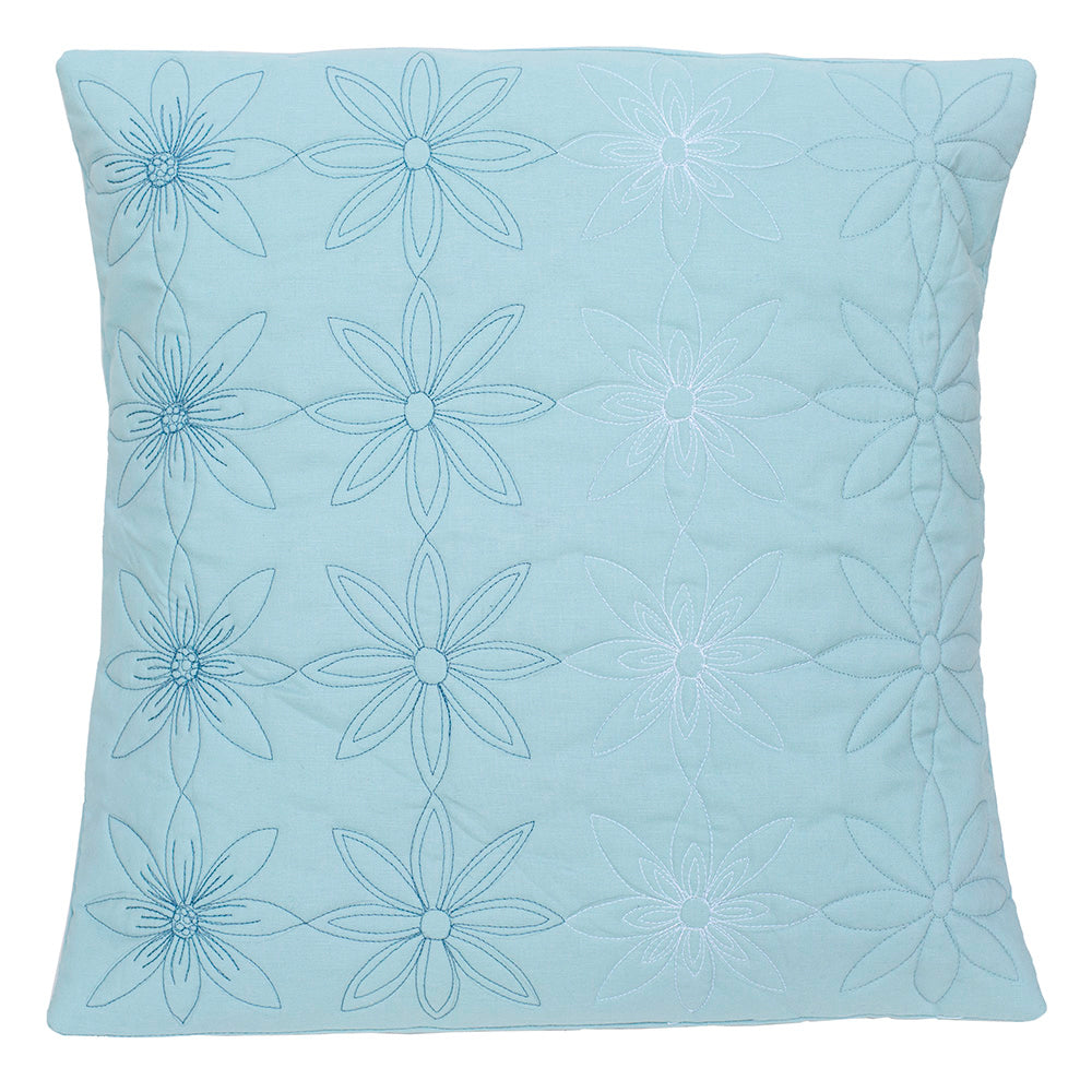 Late 18th Century Simple Frame Quilt Floral Free Motion Quilting Cushion Pattern