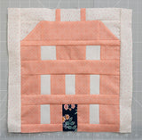 Red Manor House Pattern House Block